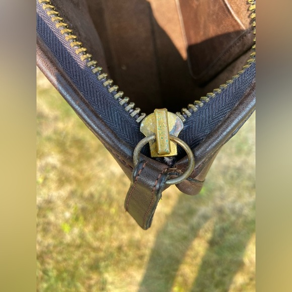 VINTAGE COACH BAG SLIM SATCHEL NYC MAHOGANY - Picture 14 of 16